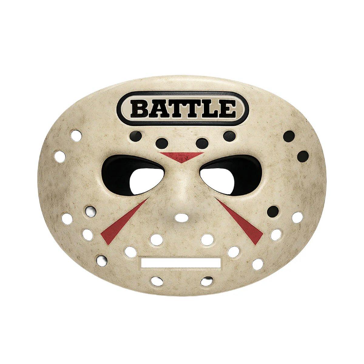 Battle Sports 3D Mask Oxygen Football Mouthguard - WHITE/BLACK